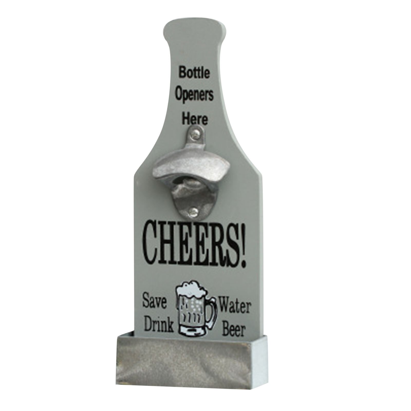 Ouvre-boîte ouvre-bouteille mural-ouvre-bière Vintage rustique pour les amateurs de bière outils de cuisine