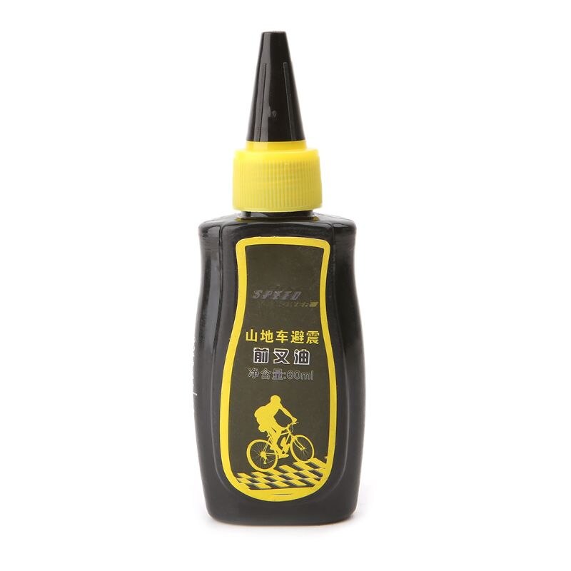 60ml Bicycle Lubricant Dry Teflon Lube Chain Oil Mountain Bike Fork Oil 425E: Yellow