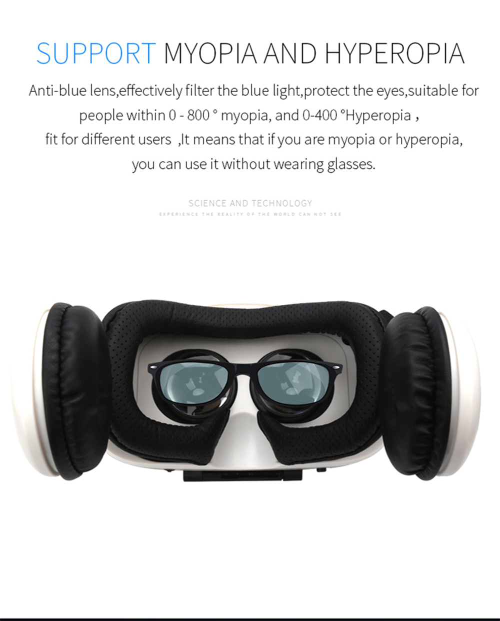 VR PARK 3D VR lunettes grand Angle plein écran réalité virtuelle pour Smartphone Android IOS lunettes Len avec contrôle Bluetooth