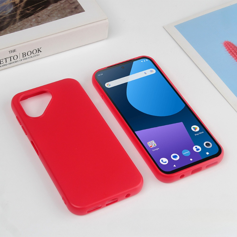 For FAIRPHONE Fairphone 6 Soft TPU Phone Case for Fairphone6 FAIRPHONE6 Matte Frosted Cover Shell Silicone Protective Coque: Red