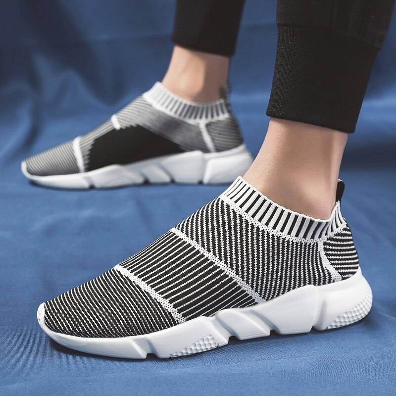 Arrivals Men's Brand Casual Shoes Trend Socks Shoes Male Adult High Top Sneakers Slip-on Shoe Man Spring Summer