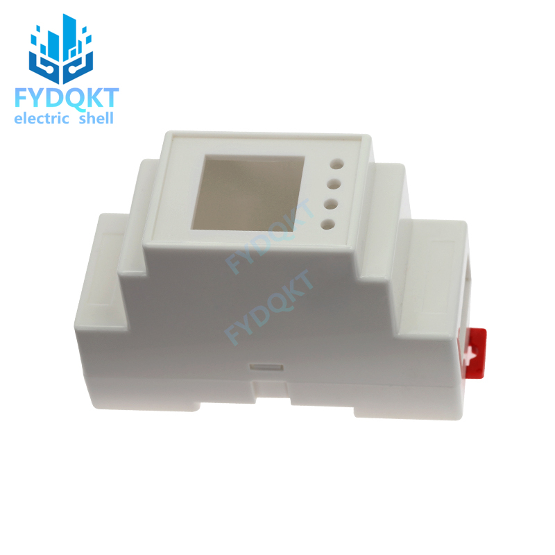 1PC DIN Rail PLC Junction Box Plastic Electronics Shell Project Case 4-01-14 88x37x59mm 35-Rail Mounting Instrument Housing
