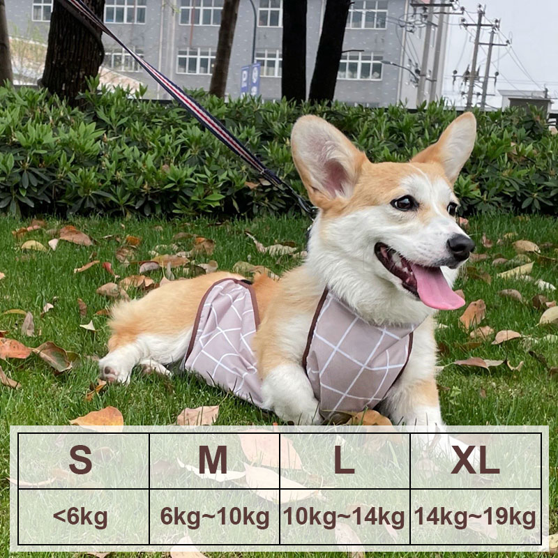 Hoopet Hond Corgi Dudou Omringen Waterdichte Kleding Kat Koud Beschermen Buik Huisdier Bescherming Buik Zomer Teddy T-shirt: Brown / S