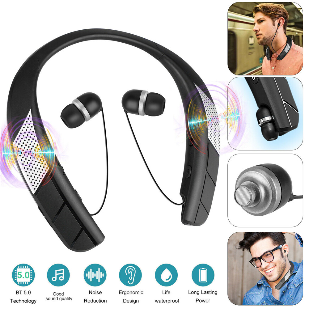 Oortelefoon & Speaker 2 In 1, Multifunctionele Necklband Hoofdtelefoon Met Draadloze Speaker, BluetoothV5.0 Luidspreker Oortelefoon