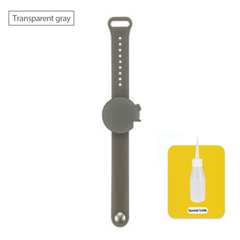Hand Sanitizer Disinfectant Silicone Bracelet Durable Wristband Hand Sanitizer Bracelet For Children With Soap Dispenser Cocina: Chrome