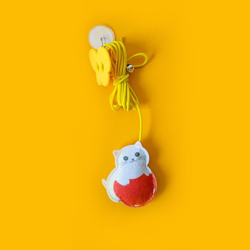 Cat Toys Kitten Toys Jump Exercise Interactive Toy-Replaceable Door Elastic Rope Automatic Toy Funny Cat Teaser Stick Mouse Toys: kitten