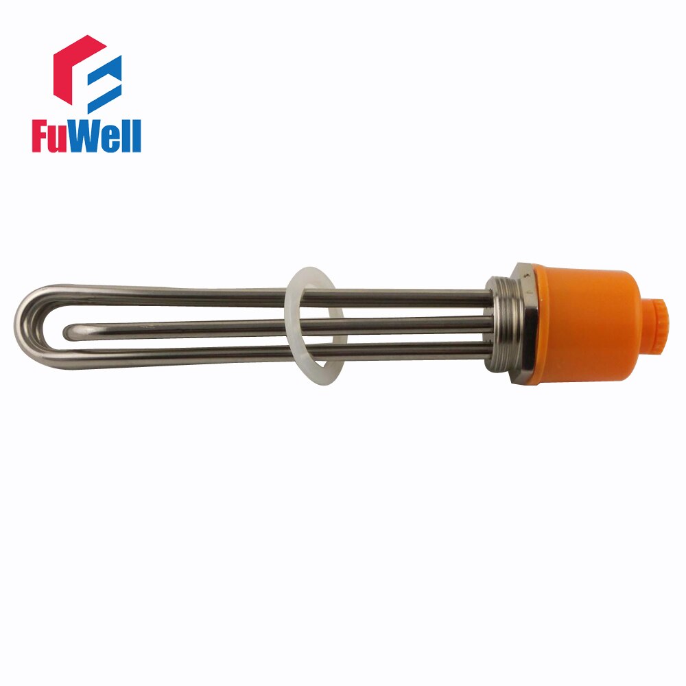 304 Stainless Steel 220V 6KW Heating Element U Shaped DN40 Electric Heating Tube Heater for Water Tank