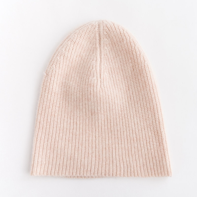 Kvinder hatte 100%  ged cashmere strikket hovedbeklædning efterår & vinter blød hat 3 farver