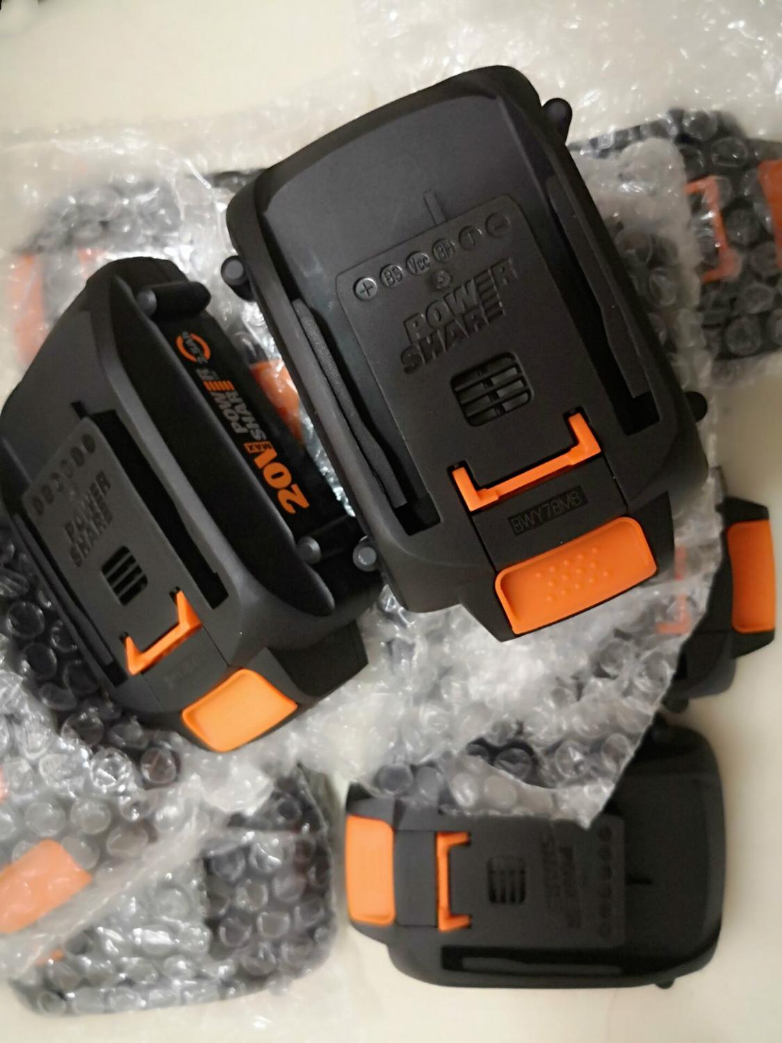 ledet 3000 mah 2500 mah li-ion batteri til worx 18v 20v worx 3520 3525 3575 3578 wa3577