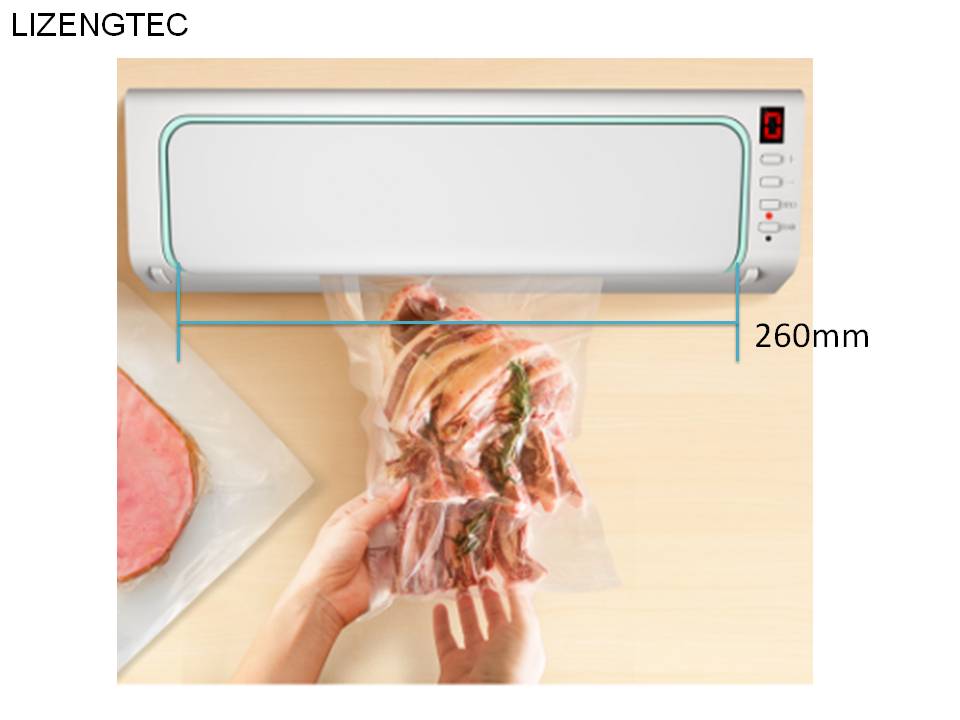 LIZENGTEC-laminador de sellado al vacío multifunción totalmente automático, , para máquina de envasado de alimentos frescos para el hogar,