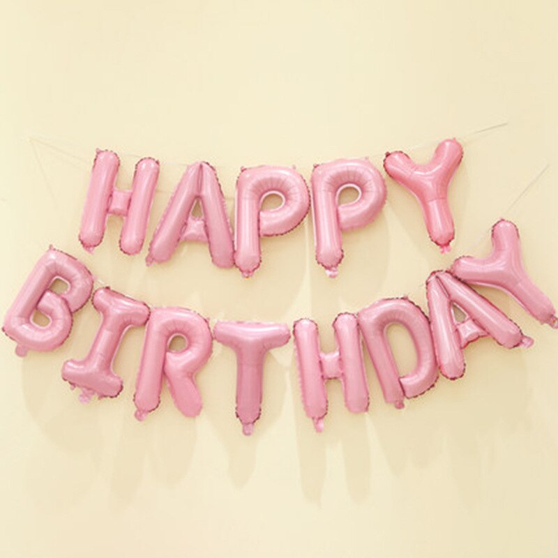16 Inch Happy Birthday Letter Balloons Birthday Party Decorations Kids Foil Balloon Helium Globos Birthday Decoration: 3