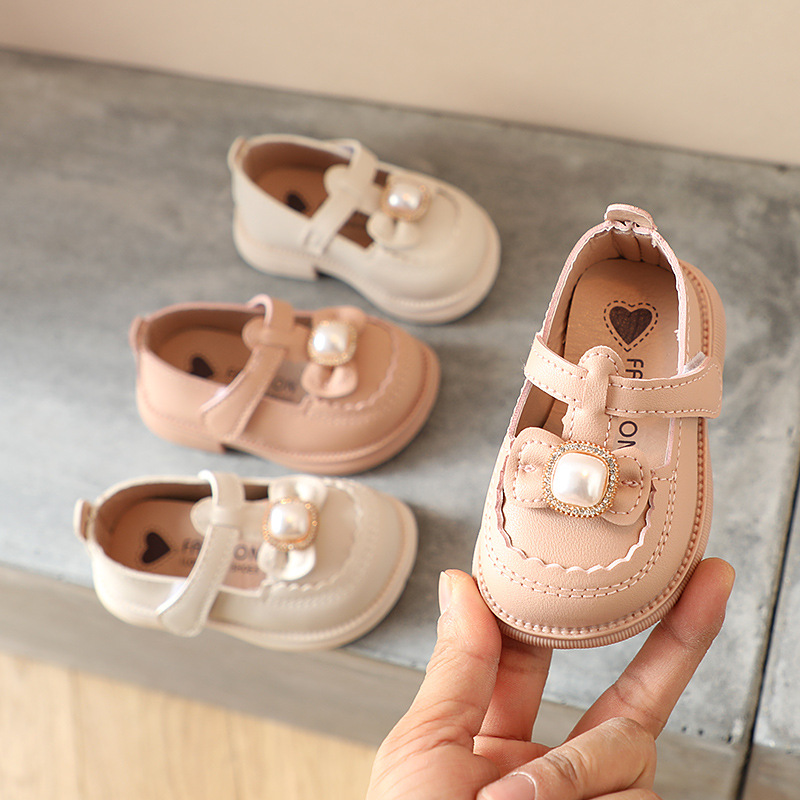 Lente Zomer Baby Meisje Schoenen Mode Parel Kids Prinses Schoenen Zachte Bodem Comfortabele Meisjes Sandalen Babyschoenen SXJ041