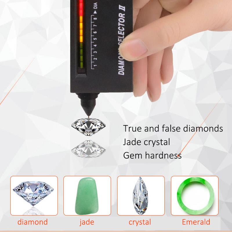 Diamant Tester pen V2 Professionele Hoge Nauwkeurigheid Edelsteen Gem Jewelry Watcher Selector Tool LED Diamond Indicator Test Pen