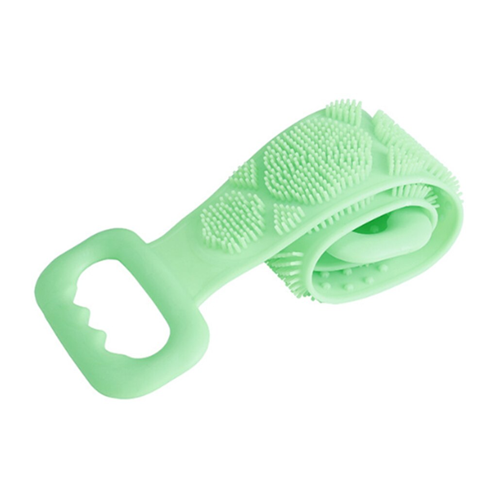 Frotador de espalda de limpieza fácil eliminación de piel muerta de baño pared de la Ducha doble cara colgante suave de silicona limpieza corporal cinturón de baño