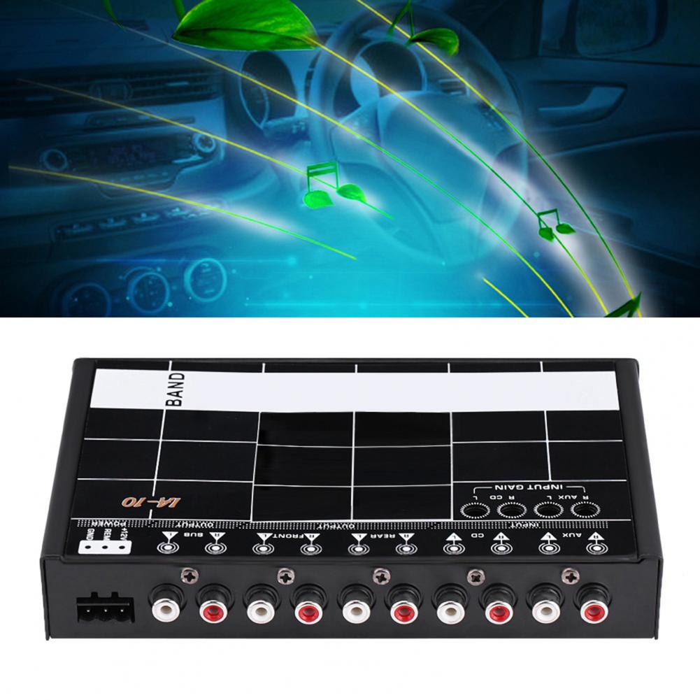 directe 40 Égaliseur Audio universel, haute sensibilité, noir, 7 bandes, processeur numérique stéréo croisé pour automobile
