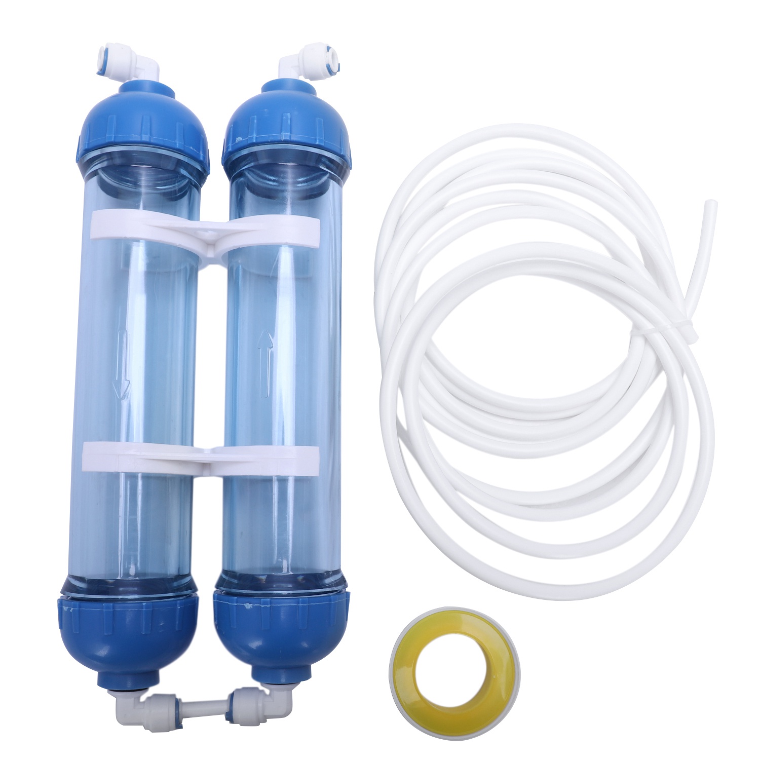 Water Filter 2 Stuks T33 Cartridge Behuizing Diy T33 Shell Filter Fles 4Pcs Fittings Waterzuiveraar Voor omgekeerde Osmose