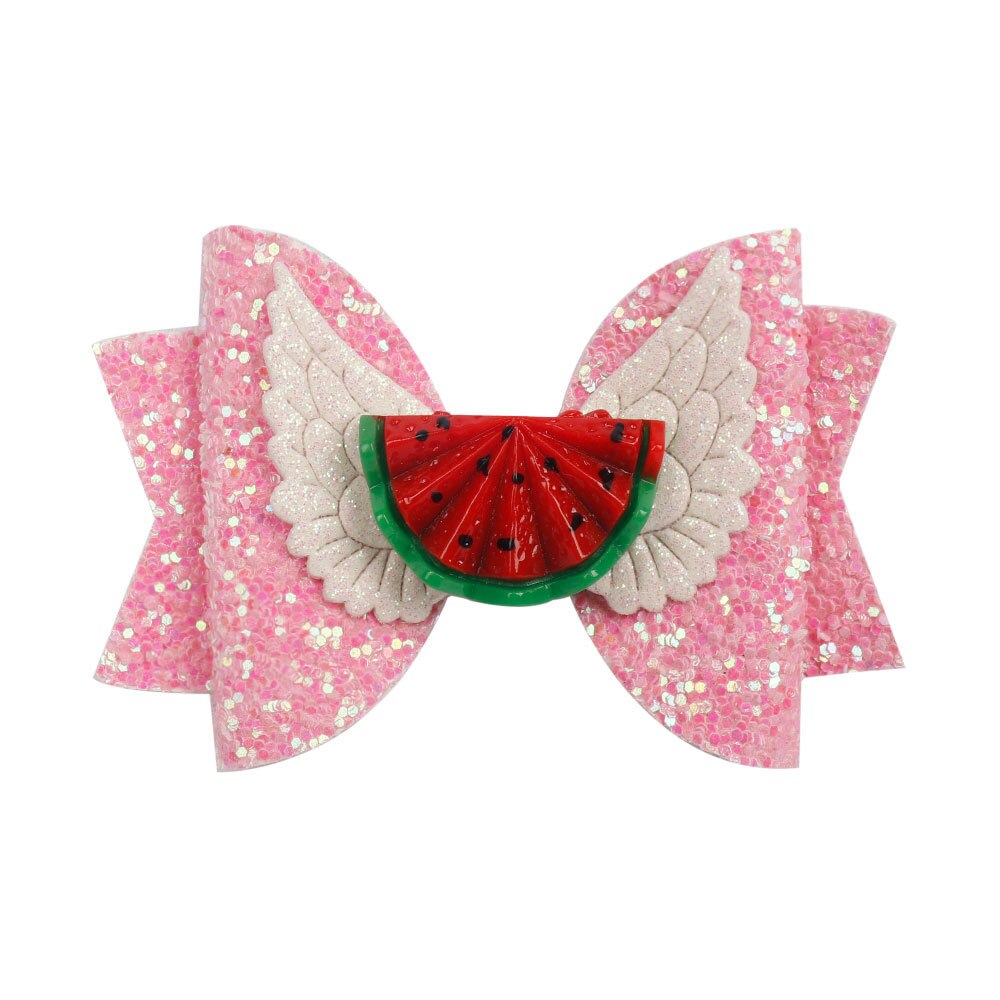 3.5inch Cute Hairgrips Glitter Hair Bows with Clip Dance Party Bow Hair Clip Girls Hair Accessories: 4