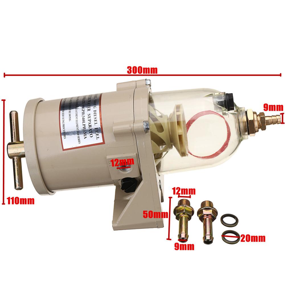 500fg 500fh diesel brændstoffilter olie/vand separator marine båd lastbiler 90 gph båd brændstof filter marin motor brændstof
