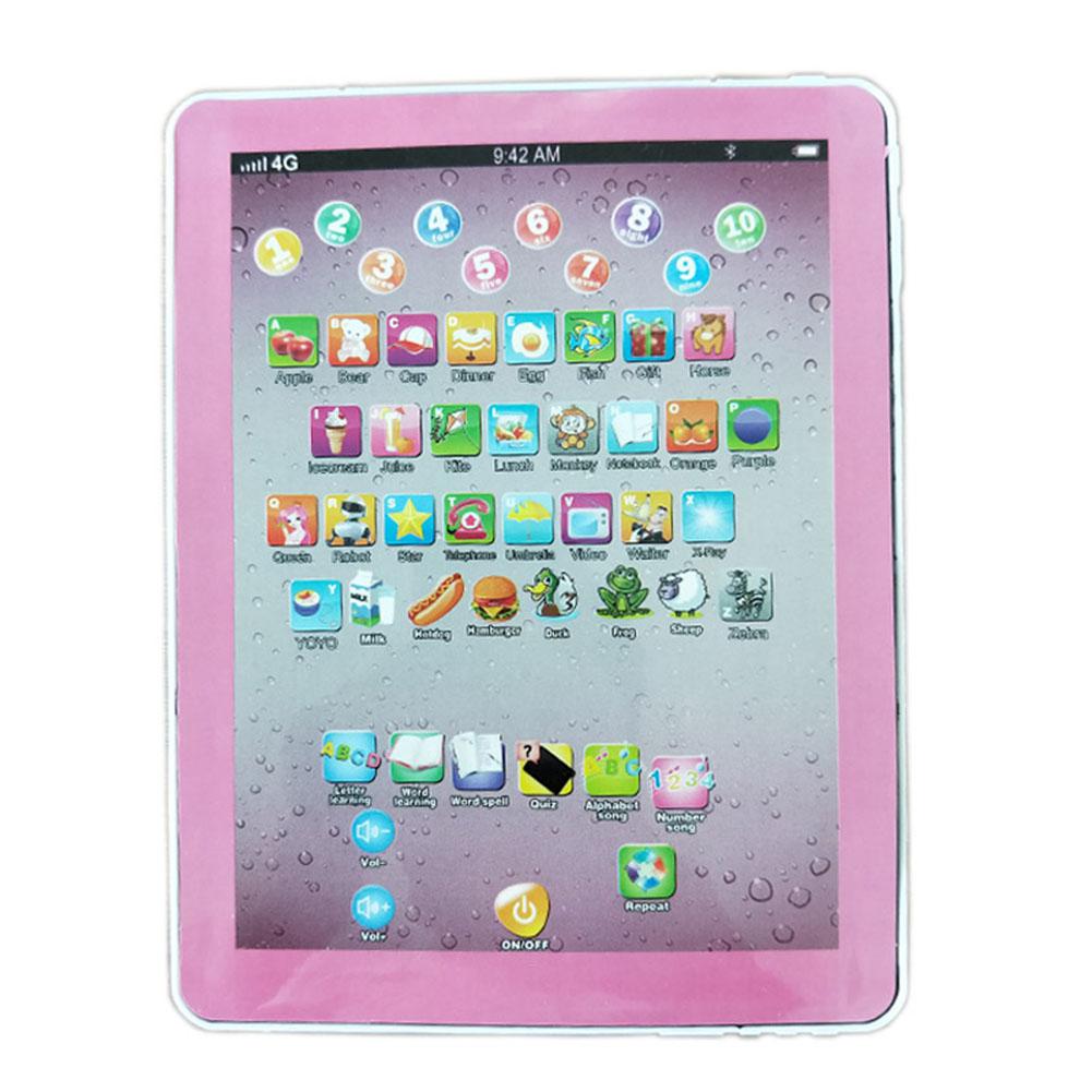 Kuulee Tablet Pad Computer voor Kid Kinderen Leren Engels Educatief Teach Speelgoed: only English (pink)