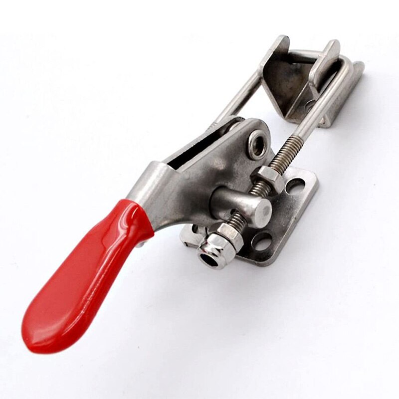 304 Stainless Steel Adjustable Pull Latch Toggle Locking Clasp Latch Lever Clamp Heavy Duty Toggle Bolts Clamps Toggle(4PCS)