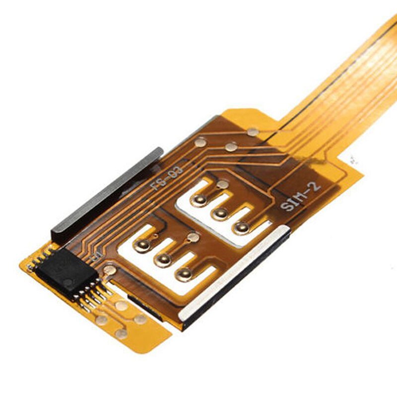 1PC Dual SIM Card Adapter Converer For iPhone 5 5S 5C Portable Single Standby Flex Cable Ribbon Smartphone SIM Card