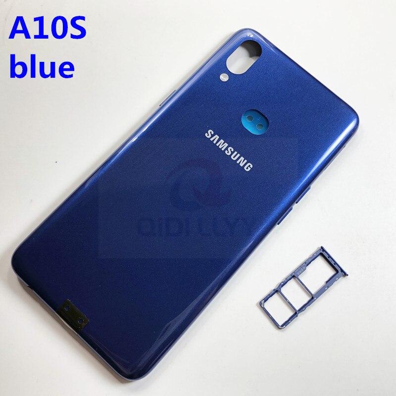 Samsung Galaxy A10S Plastic Behuizing Batterij Back Cover Deur Behuizing Vervanging Reparatie Onderdelen Bescherming Case