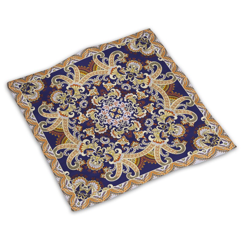 Mandala face fyrkantig handduk