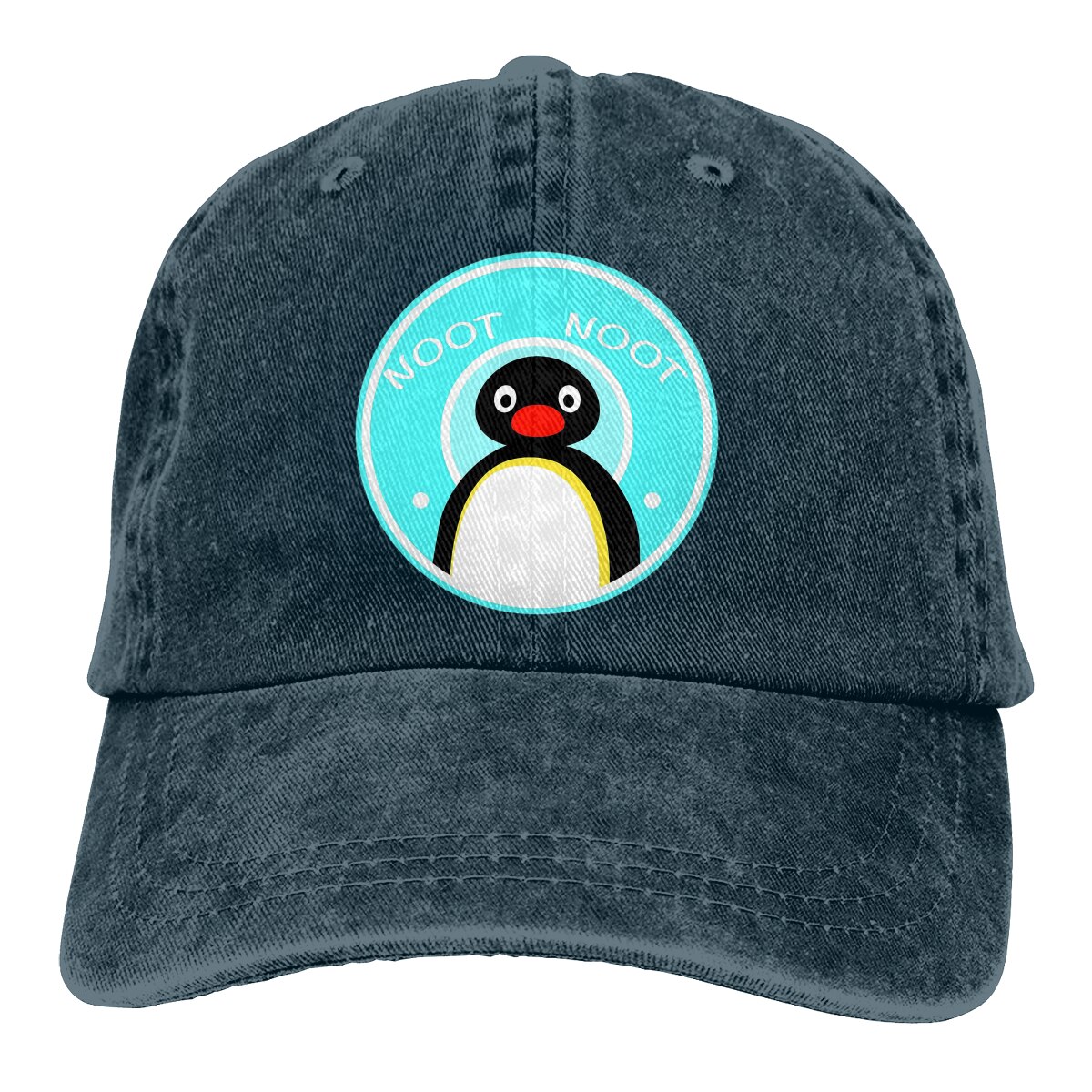 Pinguïn Baseball Cap Mannen Noot Noot Grappige Pinguïn Humor Kawaii Caps Kleuren Vrouwen Zomer Snapback Caps: Marineblauw