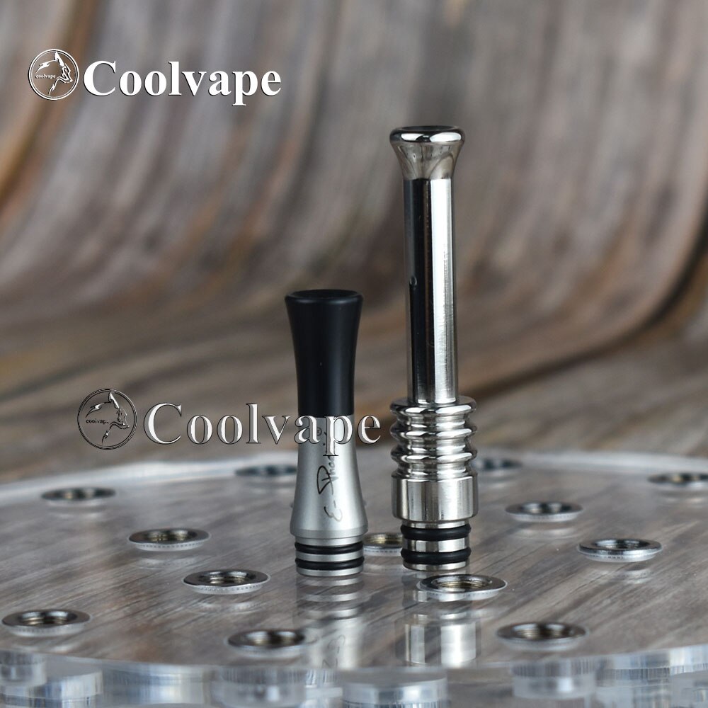 coolvape firebird rta drip tip Long Stainless Steel MTL 510 Drip Tip Narrow Bore Vape Tip Mouthpiece Accessories: Matte and long