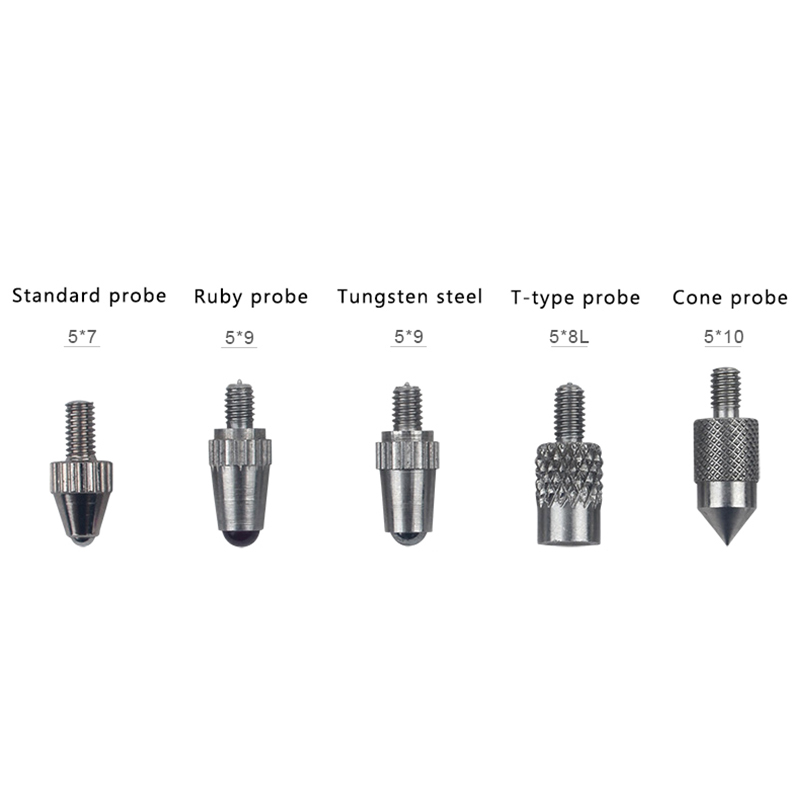 1PC Shaped Probe Dial Test Indicator M2.5 Thread T-type Cone Ball Dial Indicator Contact Point Measuring accessories