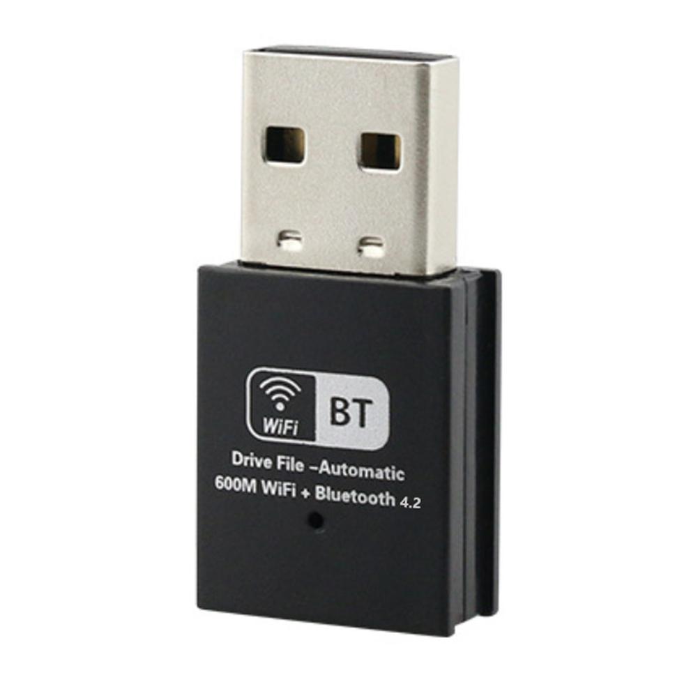 USB WiFi Adapter 600 Mbps Plug and Play Dual Band Mini Wireless Adapter Network Bluetooth 4.2 2-in-1 Bluetooth wifi transmitter