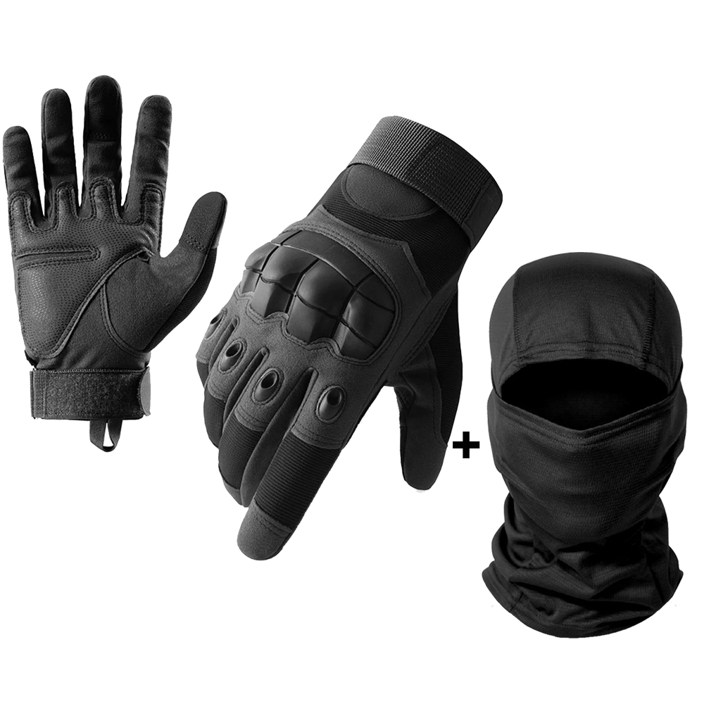 Luva Moto-Luvas Masculinas de Motocicleta, Engrenagem Protetora, Dedo Completo, Tela Sensível Ao Toque, Moto, Motocross, Equitação, Preto: Verde exército / M