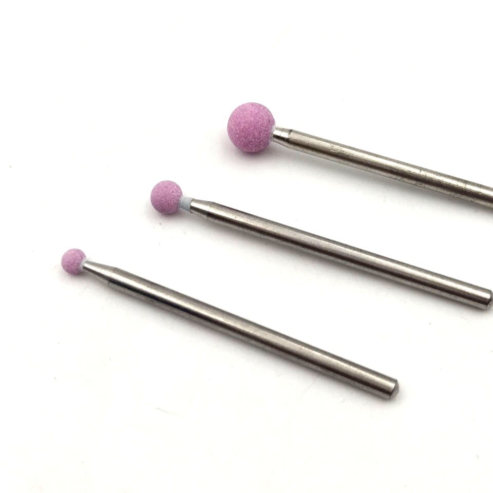 HYTOOS-broca de corindón rosa para uñas, cortadores de manicura con piedra rotativa de 3/32 pulgadas, accesorios de taladro, herramienta de Arte de uñas, 1 unidad