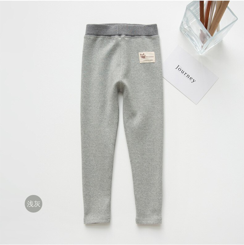 Autunno della molla Delle Ragazze Pantaloni Delle Ghette Per I Bambini Capretti Del Bambino Delle Ghette Casual Sport Pantaloni: light grey
