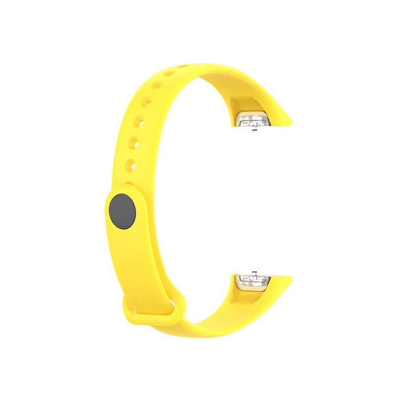 Silicone Sport Watch Band Strap Wrist Band Strap For Samsung Galaxy Fit SM-R370 Smart Bracelet Watch Strap Accessories: yellow