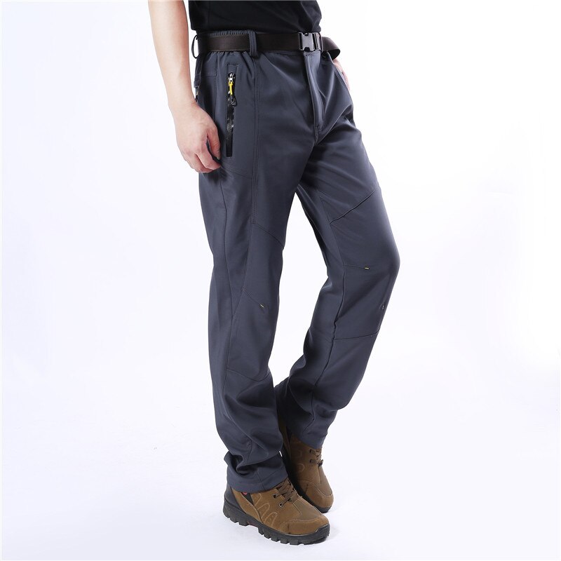 Outdoor Trousers Men's Water-Resistant Wind-Resistant Sports Breathable Soft Pants Plus-size Climbing Pants Mens