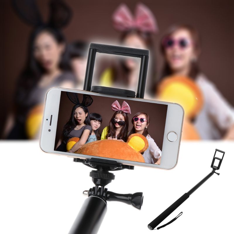 3m aluminium monopod udvidelig selfie stick til gopro iphone ipad dslr action kamera 3.5 "  to 10 " tommer mobiltelefon tablet