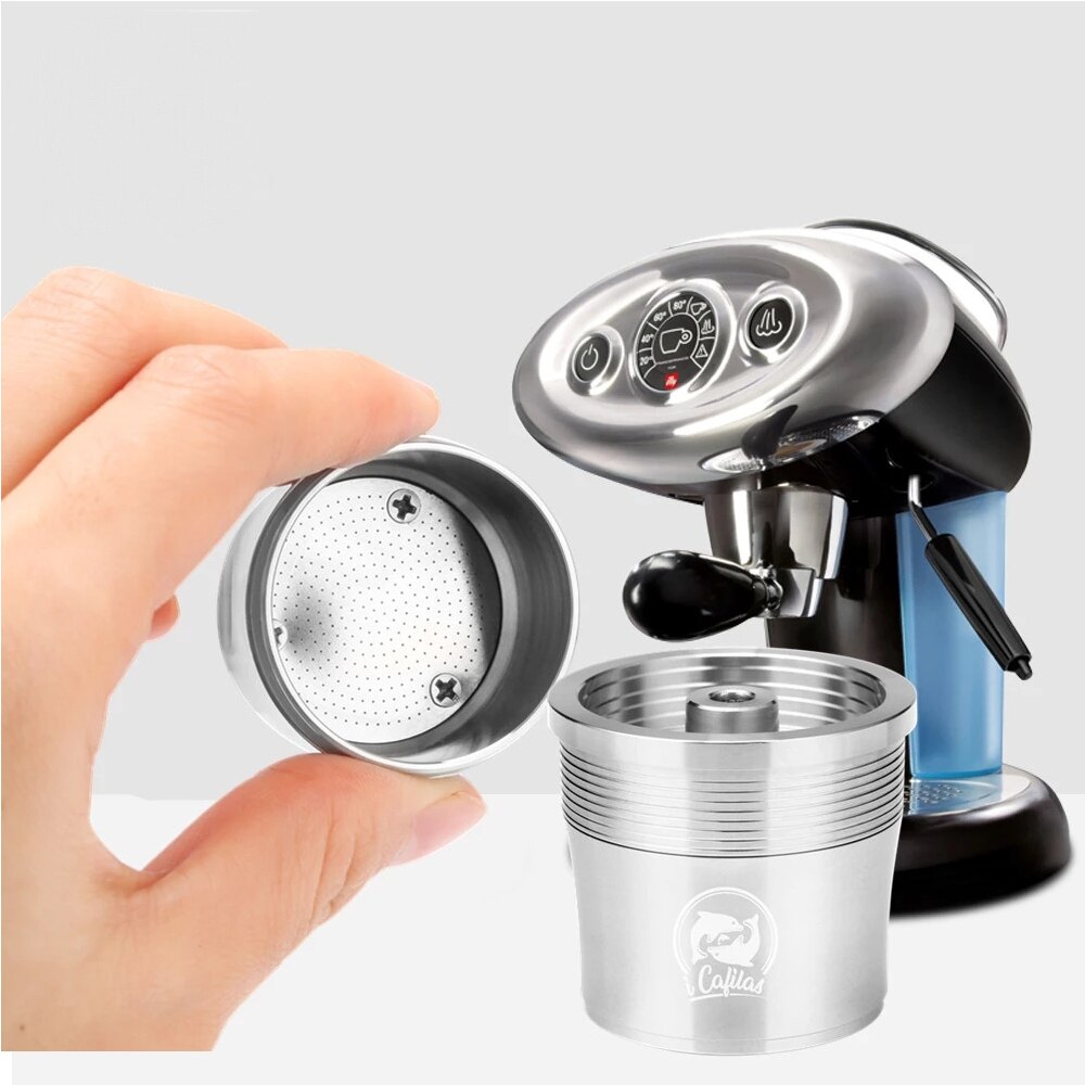 capsula di caffè riutilizzabili in metallo RECAFIMIL con filtro ricaricabile in acciaio inossidabile compatibili con la macchina per caffè Illy