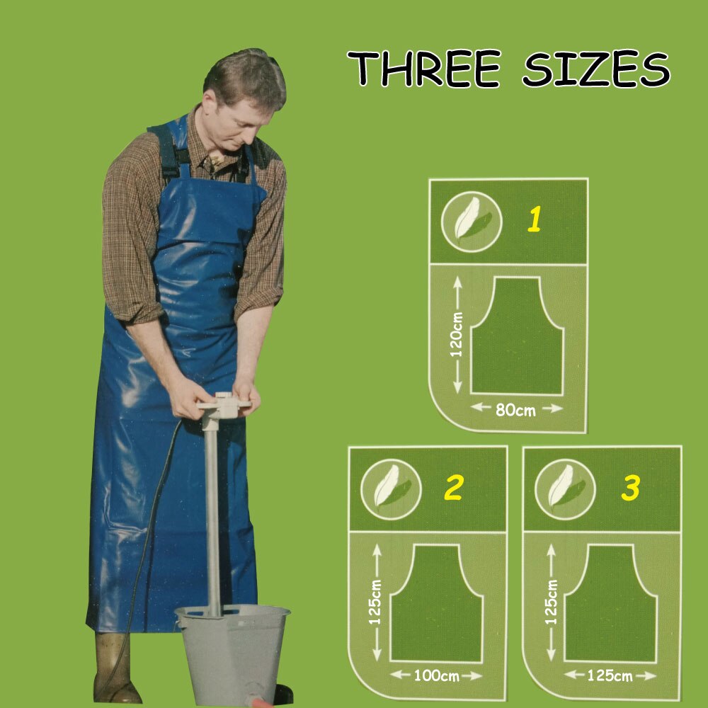 NEUE PRAKTISCHE UNISEX ERWACHSENE AUßERHALB ARBEITS REINIGUNG SCHÜRZE PU WASSERDICHTE SCHÜRZE