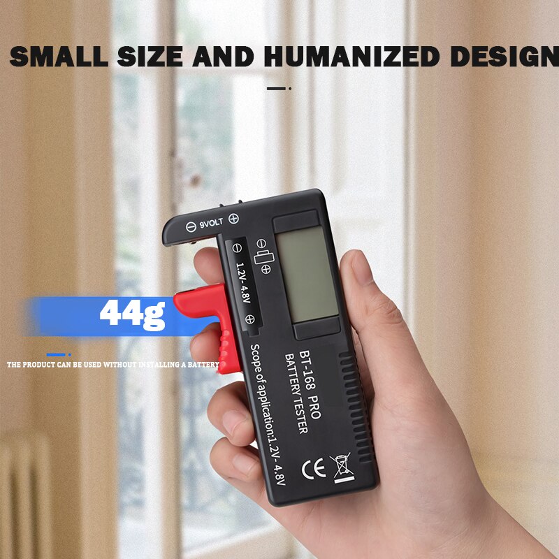 High Precision Digital Display Battery Measuring Instrument 1.2V~4.8V Universal Digital Battery Tester Volt Checker Tester