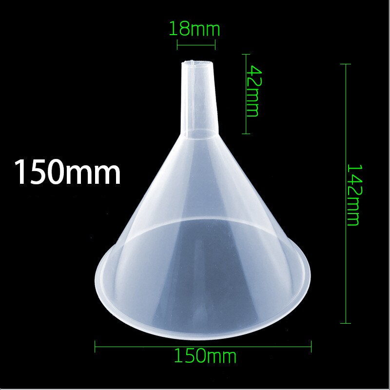 2 unids/set suministros de laboratorio Embudo de plástico triángulo embudo 90mm de llenado de líquido