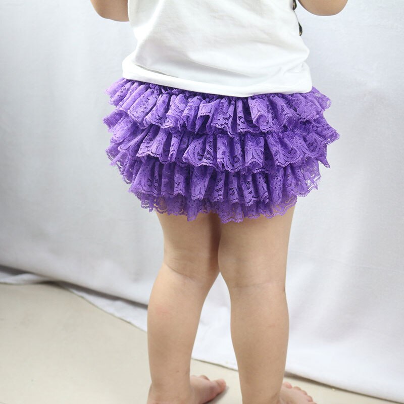 Cute Baby Girl Bloomers Diaper Cover Headband Set Newborn Ruffle Panties Lace Infant Shorts NSV775