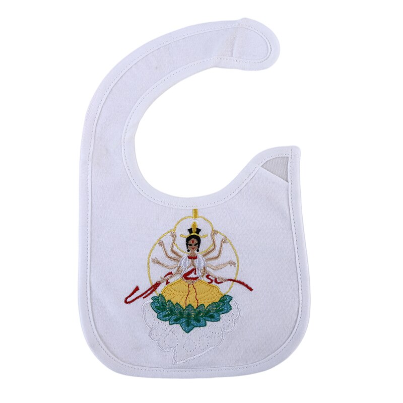 Del bambino di Trasporto Bavaglini carino cartone animato Modello Del Capretto Assorbimento di Acqua Asciugamano saliva Miscele Del Cotone infantile rutto Bavaglini Del bambino Utilizzando: bianca Guanyin