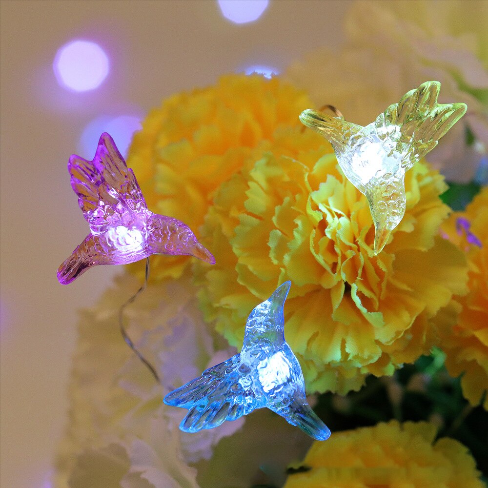 4M 40 LED Strip Light Remote Control Copper Wire Hummingbird Indoor Outdoor LED Lights Room Home Decor Christmas Tree Decoration