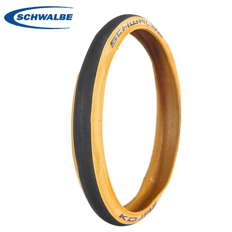 SCHWALBE Kojak – pneu pliant rétro jaune 16 pouces 32-349 pour vélo, ultraléger, bord beige, 16x1 1/4, offre spéciale