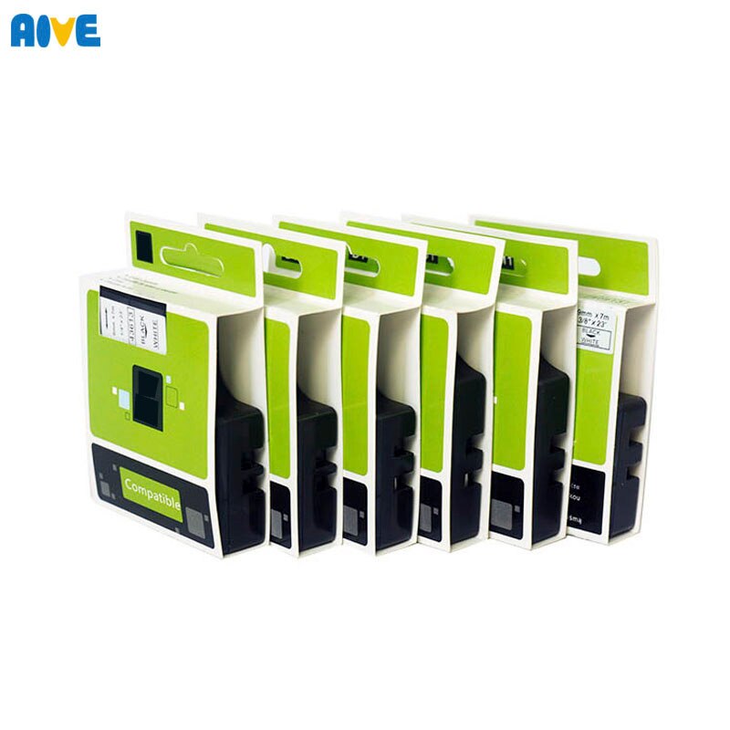 Aive 9MM Multicolor 40910 40911 40913 40912 40915 40921 Compatible Dymo D1 Label Tapes for Dymo label manager LM160 LM280 PNP