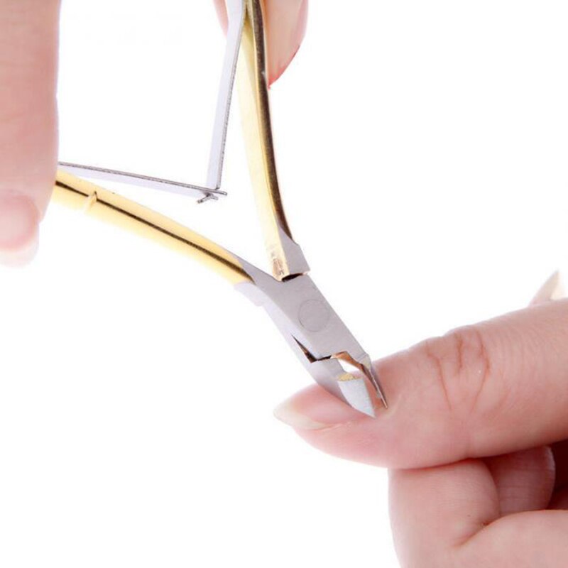 Cortaúñas de Metal , cortador de cutículas, tijera, alicate, herramienta de manicura, pinza para las uñas de los pies, cortador de cutículas, 1 ud.