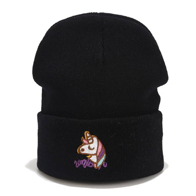 SchöNe Einhorn Mütze Mädchen Frauen Winter warm Hütte Nizza Weiche Gestrickte Hüte Winter Hütte Mütze für Frauen Mädchen