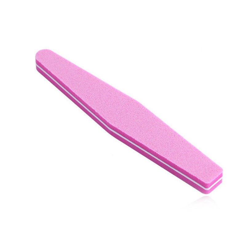 100/180 Nail Files Double Side Nail Buffer Nail File Trimmer Nail Buffers Slim Thick Nail Tools Manicure Supplies: 1PCS   PINK