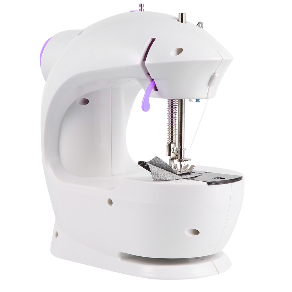 Mini Sewing Machine Electric Multifunctional Small Desktop Sewing Machine for Home (Pink, Original American Wire Gauge)
